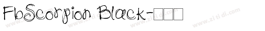 FbScorpion Black字体转换